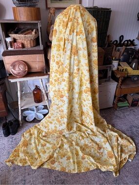 Yellow Floral Flat/Fabric